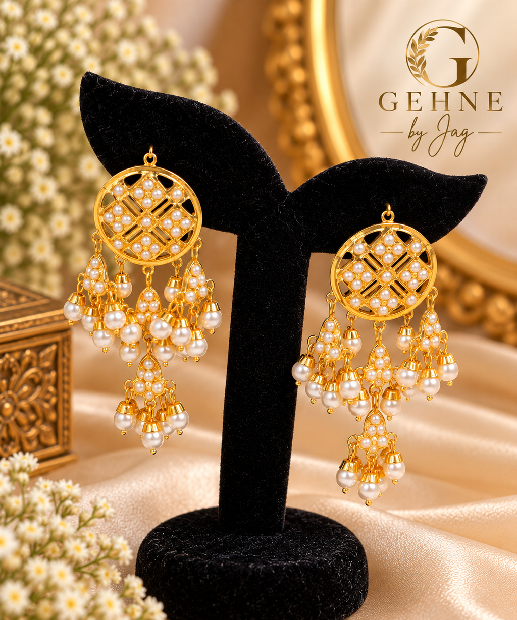 Noor Pearl Choker Set with Earrings