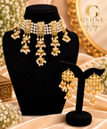 Noor Pearl Choker Set with Earrings