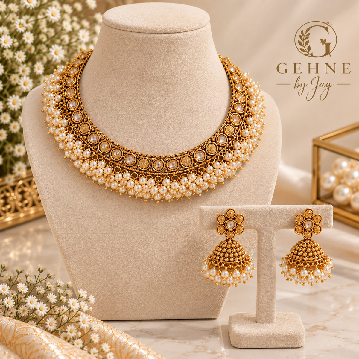 Pearl Jaal Set