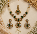 Emerald Kundan set
